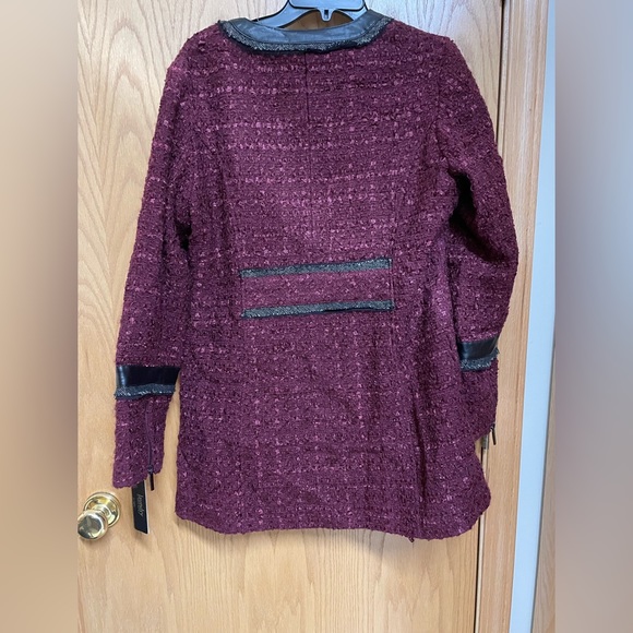 NWT: Laundry by Shelli Segal Wine Jacket - Picture 4 of 4